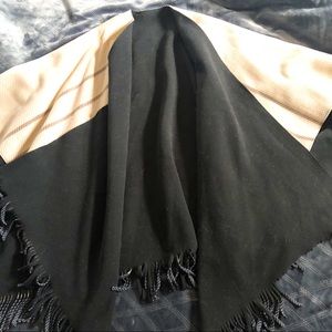 Brown/Black Reversible Poncho